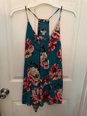 Lucky brand Silk floral tank top